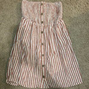 Small Garage Strapless Mini Dress